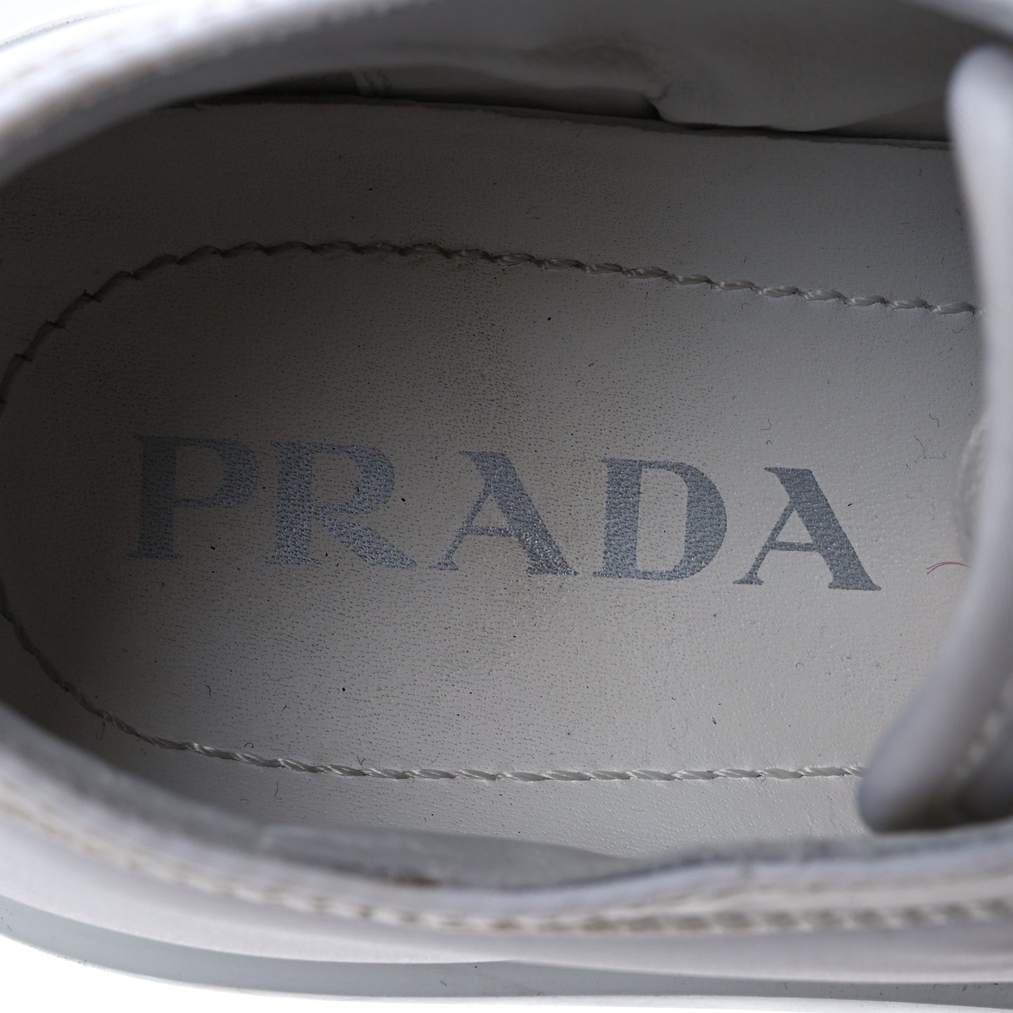 Nylon Gabardine Triangle Logo Platform Sneakers 37 White