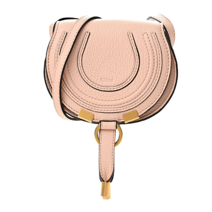 Chloe Calfskin Nano Marcie Saddle Bag Blush Nude 1 of 9