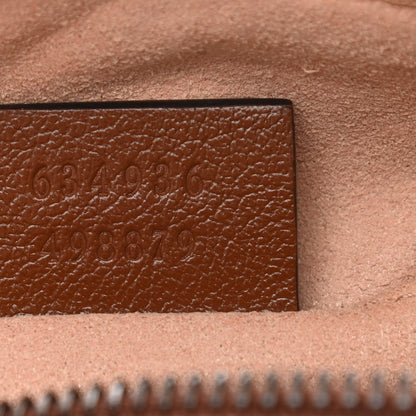 Gucci Glazed Calfskin Matelasse Diagonal Mini GG Marmont Chain Shoulder Bag Cuir 6 of 9