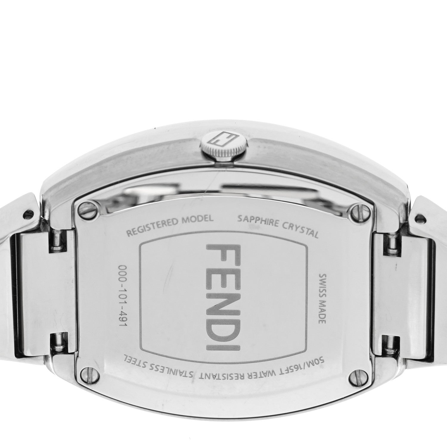 Fendi Stainless Steel Mother of Pearl 28mm Fendi My Way Tonneau Quartz Watch 4 of 5