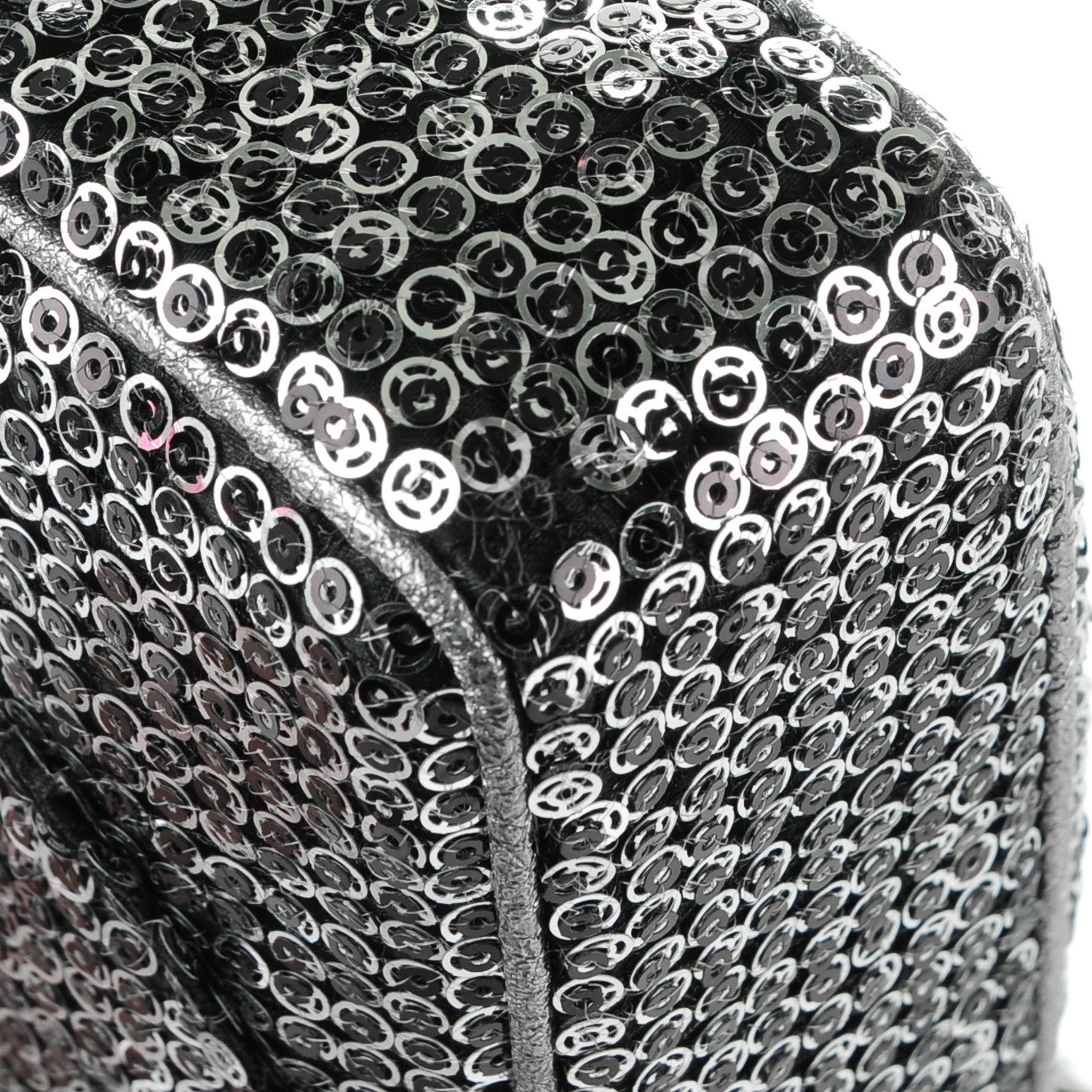 Chanel Sequin East West Flap Dark Silver 9 of 9