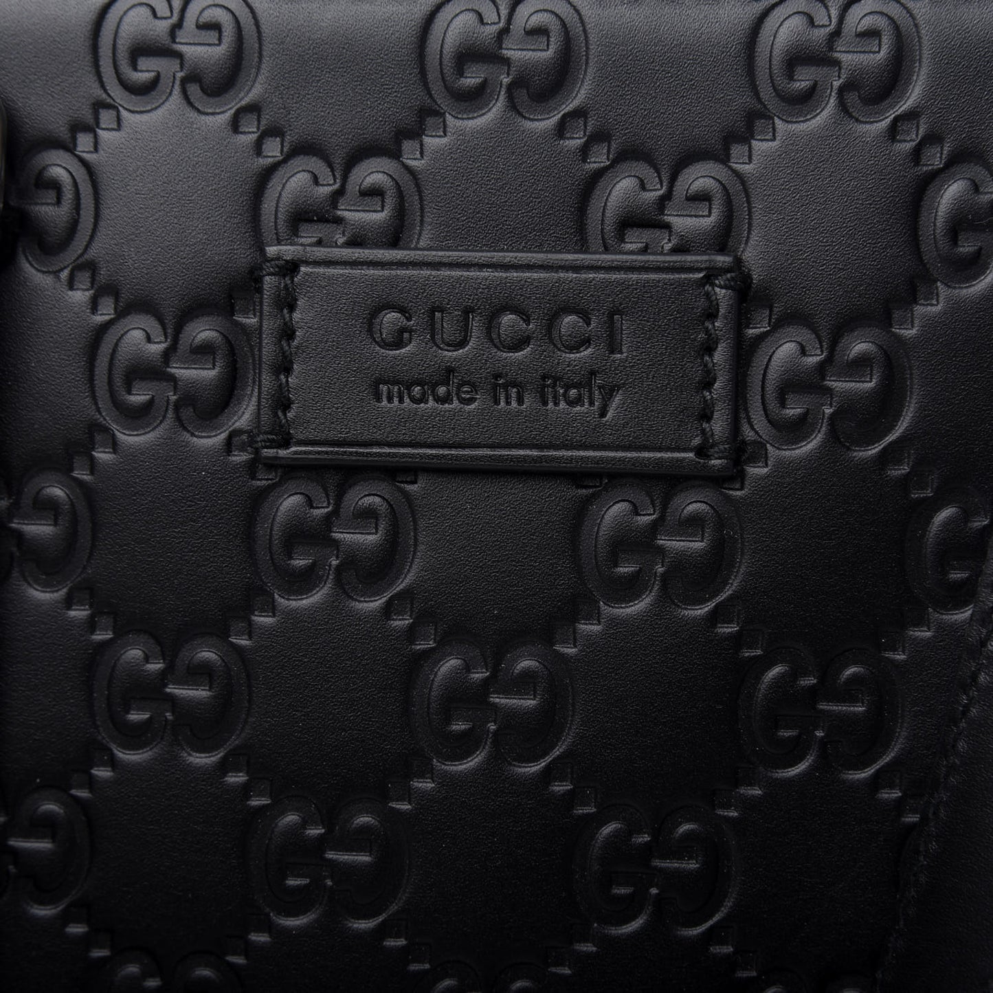 Guccissima Signature Briefcase Black