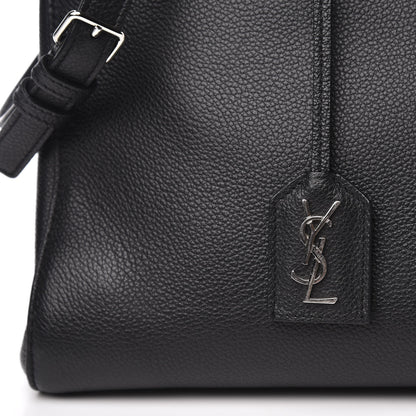 Saint Laurent Grained Calfskin Medium Rive Gauche Cabas Black 9 of 11