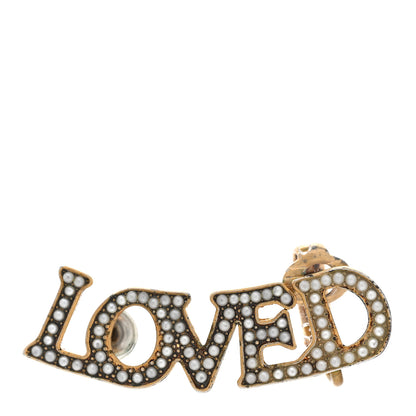 Gucci Metal Pearl Loved Ear Cuff Earring Aged Gold Aged Gold 1 of 9