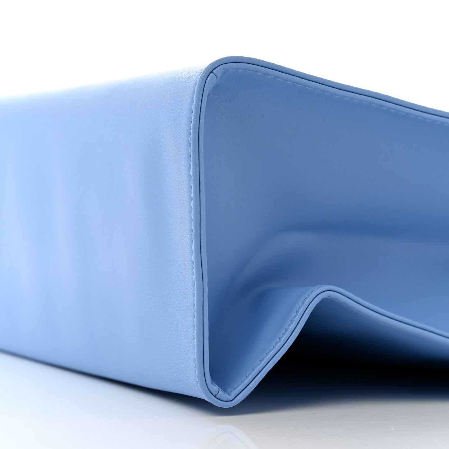 Vegan Leather Medium Shopping Bag Cerulean