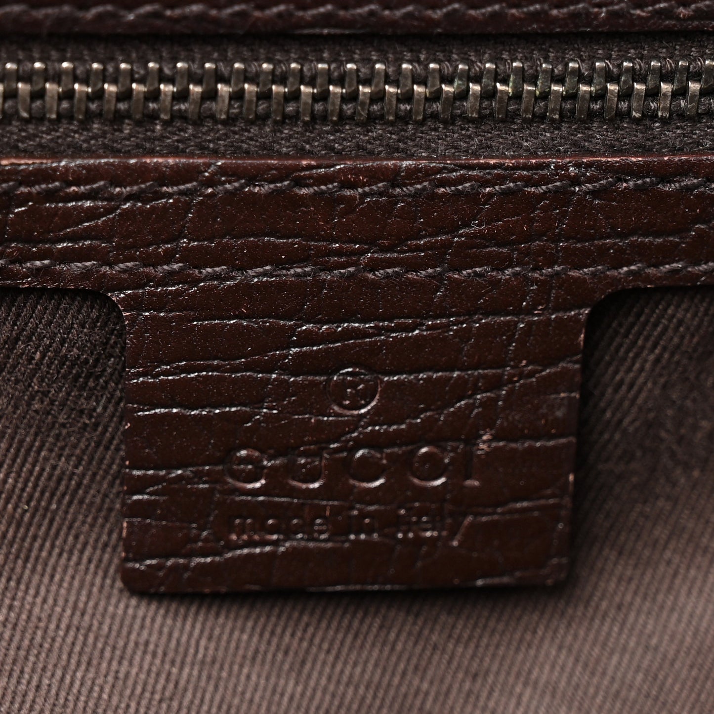 Monogram Bamboo Bullet Bag Dark Brown