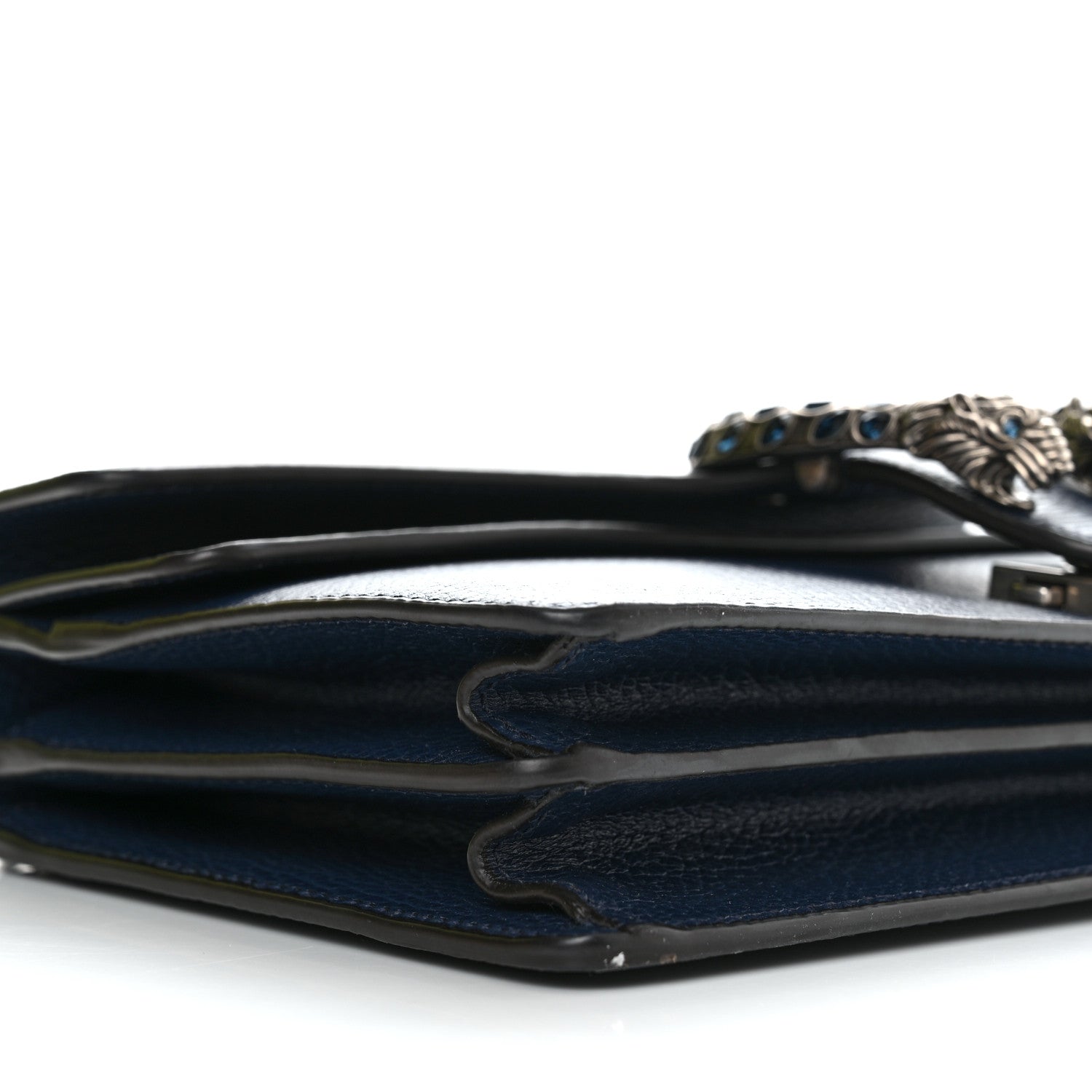 Gucci Dollar Calfskin Crystal Small Dionysus Shoulder Bag Blue Agata Montana Sapphire 9 of 13