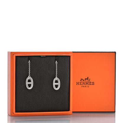 Hermes Sterling Silver Farandole Drop Earrings 5 of 5