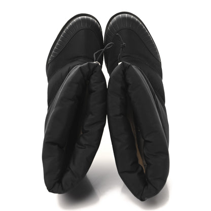 Christian Louboutin Fabric Oriona Lug 100 Boots 38 Black 2 of 9