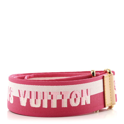 Louis Vuitton Jacquard Neverfull BB Shoulder Strap Pink Peony 2 of 3