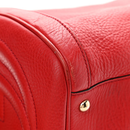 Gucci Pebbled Calfskin Medium Soho Boston Red 14 of 25