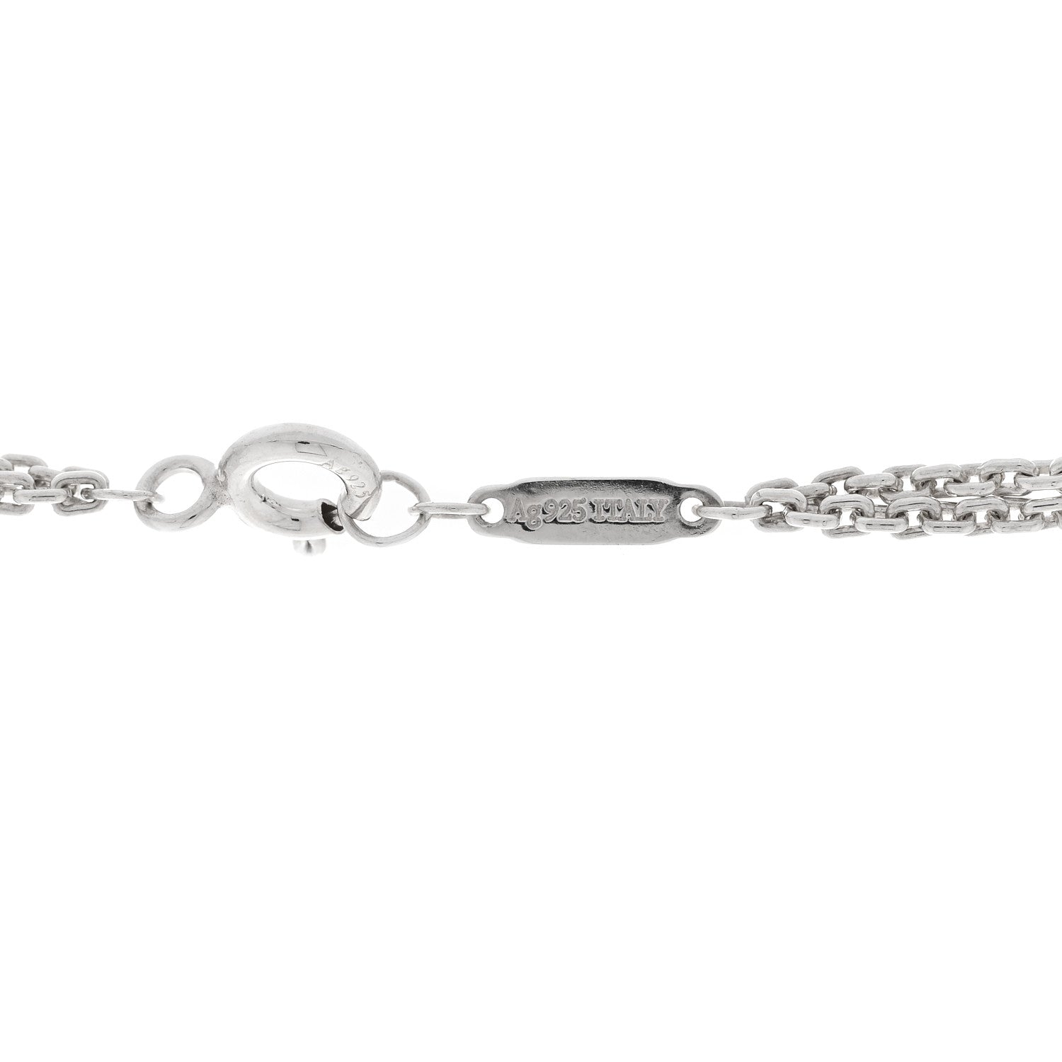 Tiffany Sterling Silver Double HardWear Link Pendant Necklace 5 of 5