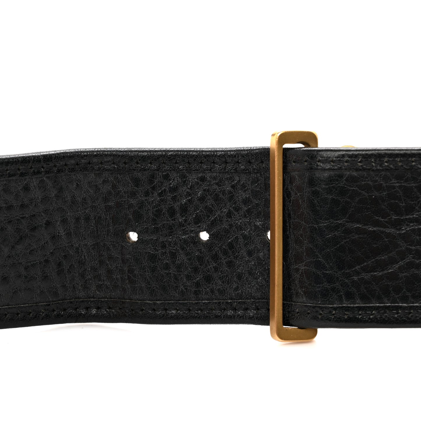 Pony Hair Leopard Belt 65 26 Black