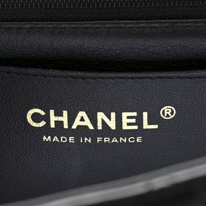 Chanel Lambskin Quilted Mini Top Handle Rectangular Flap Black 6 of 12