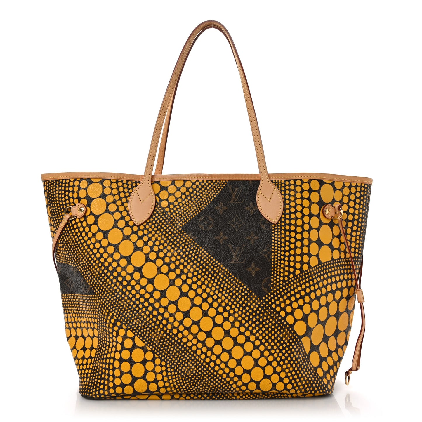 Monogram Kusama Waves Neverfull MM Yellow