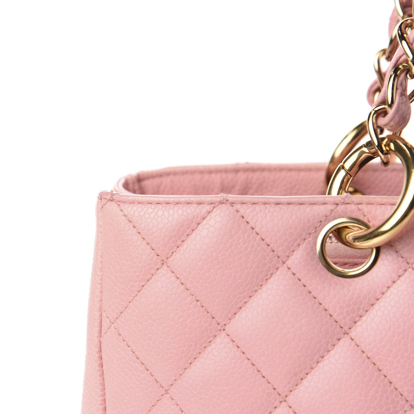 Caviar Quilted Grand Shopping Tote GST Pink