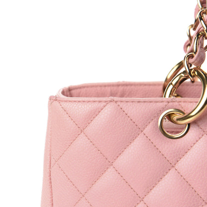 Chanel Caviar Quilted Grand Shopping Tote GST Pink 12 of 16