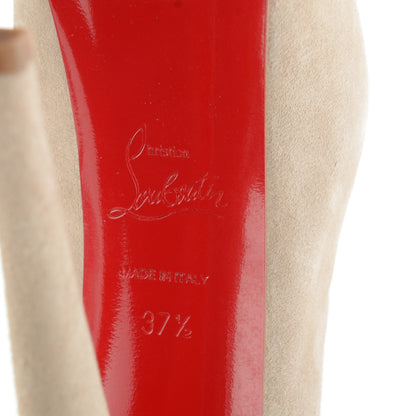 Christian Louboutin Suede Daf Booty 160 Ankle Boots 37.5 Stone 6 of 8