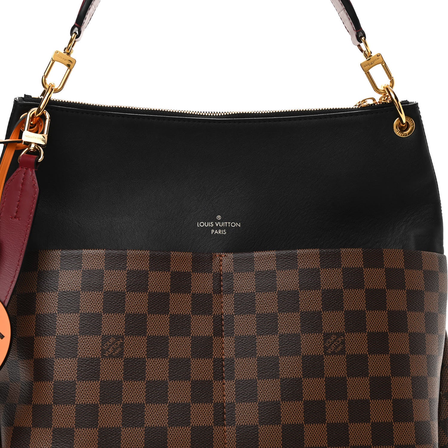 Louis Vuitton Damier Ebene Calfskin Maida Black 9 of 11