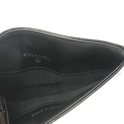 Chanel Patent Quilted Card Holder Black 5 of 8
