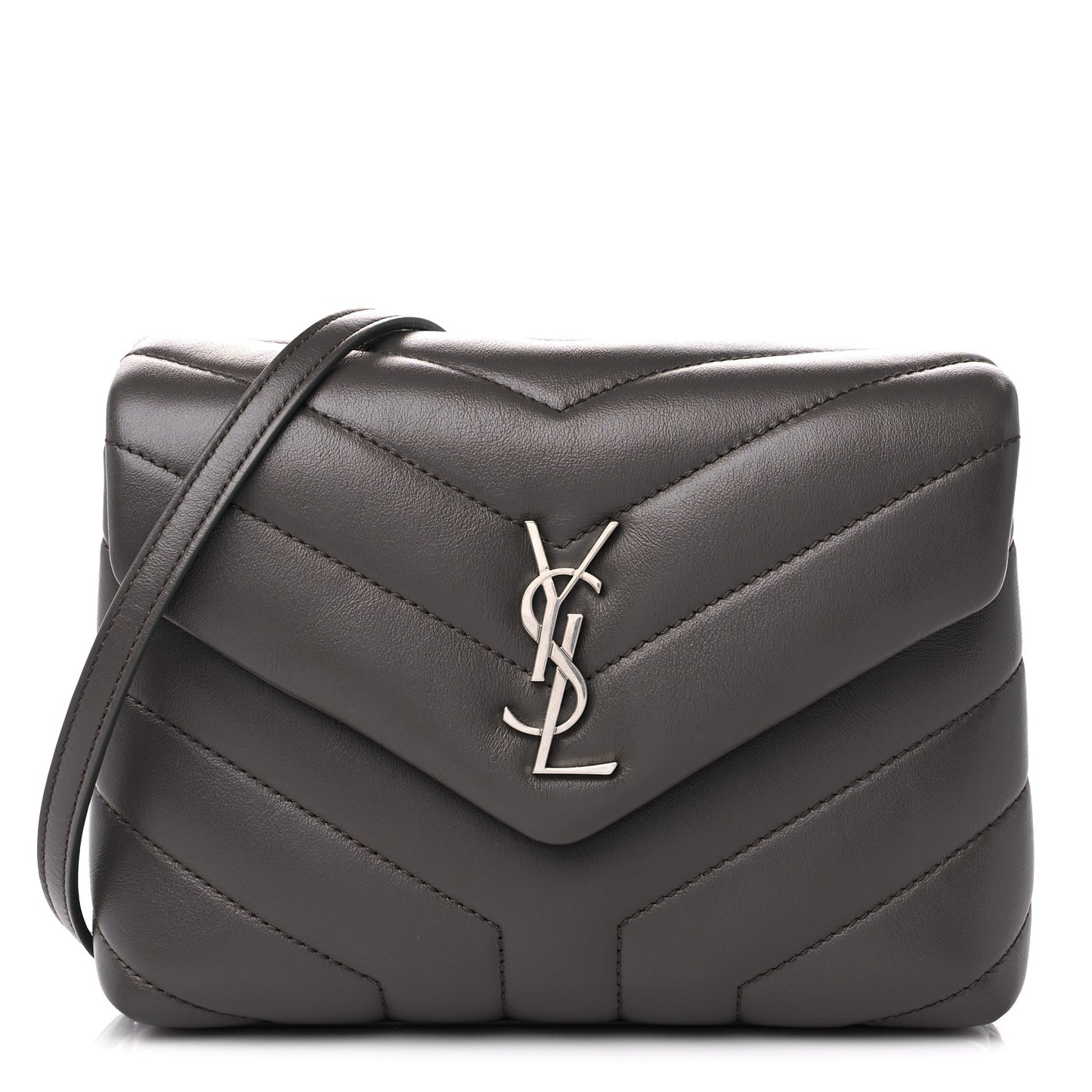 Calfskin Y Quilted Monogram Toy Loulou Crossbody Bag Faggio