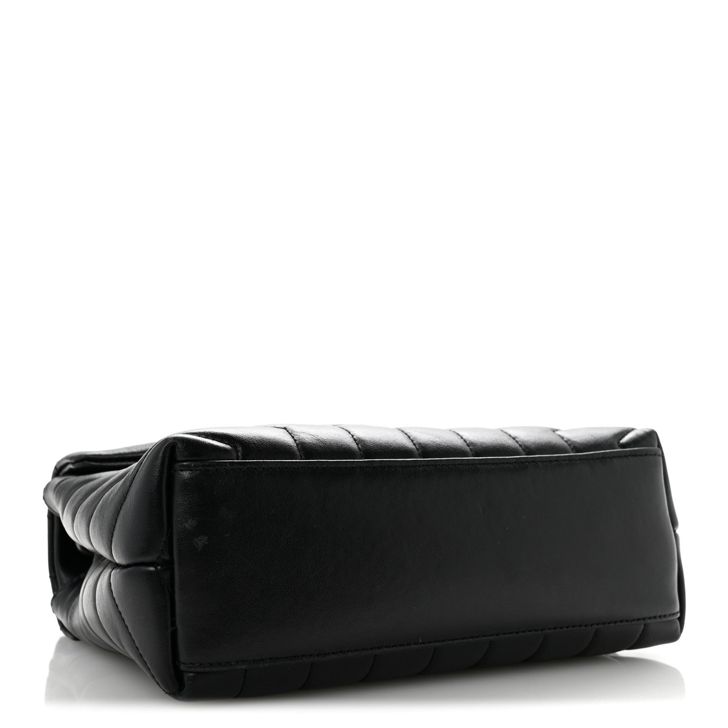 Saint Laurent Calfskin Y Quilted Monogram Small Loulou Chain Satchel Black 4 of 12