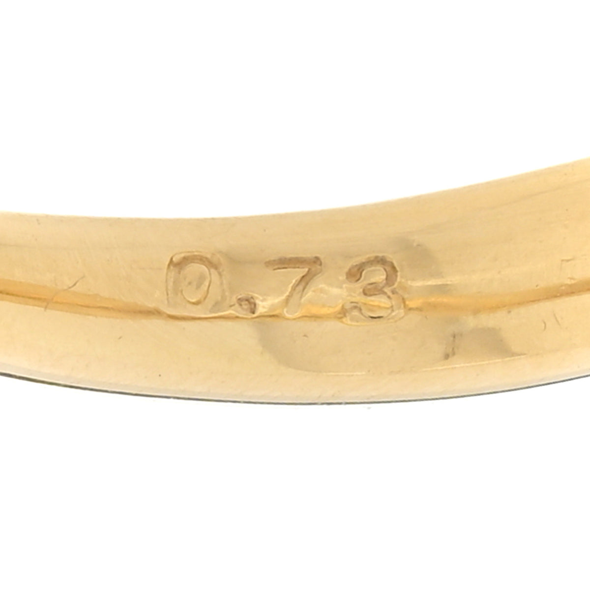 18K Yellow Gold Diamond .73ctw Flower Band Ring 47 4