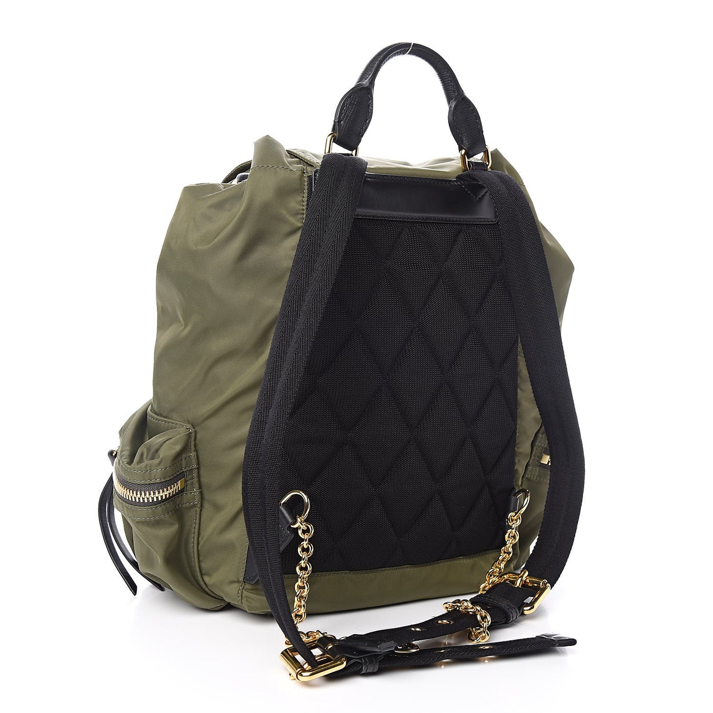 Nylon Medium Rucksack Backpack Green