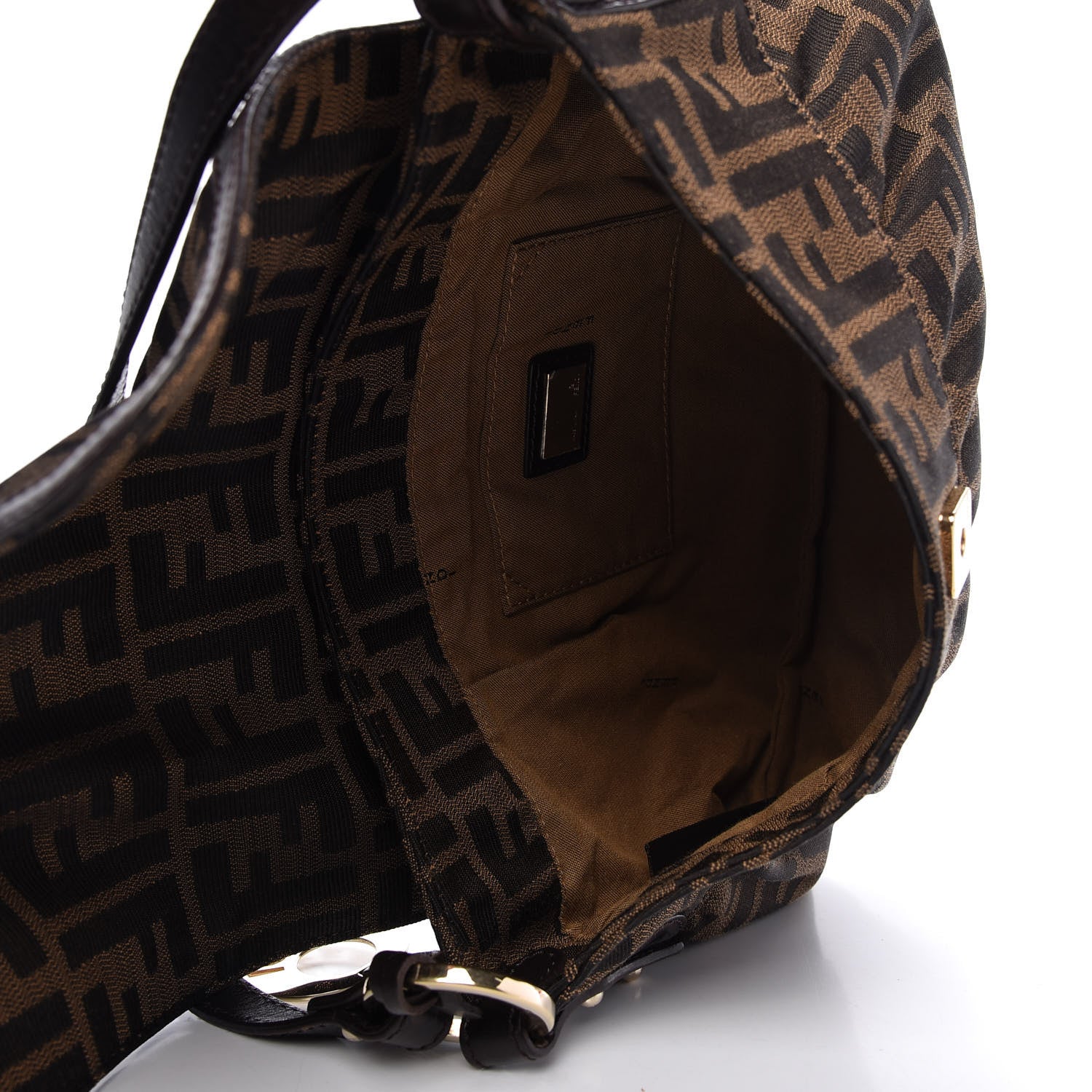 Fendi Zucca Small Chef Shoulder Bag Tobacco 5 of 10
