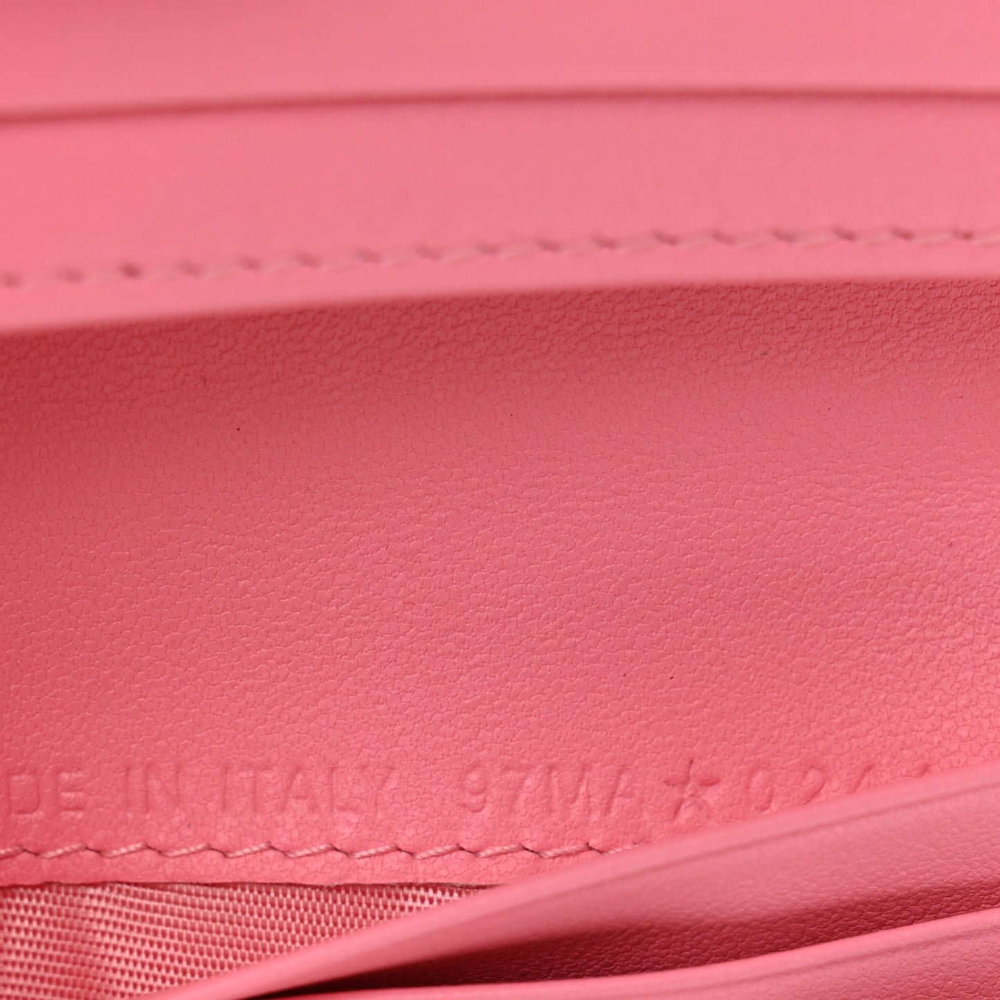 Lambskin Cannage Mini Lady Dior Wallet Pink