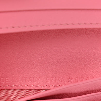 Christian Dior Lambskin Cannage Mini Lady Dior Wallet Pink 7 of 10