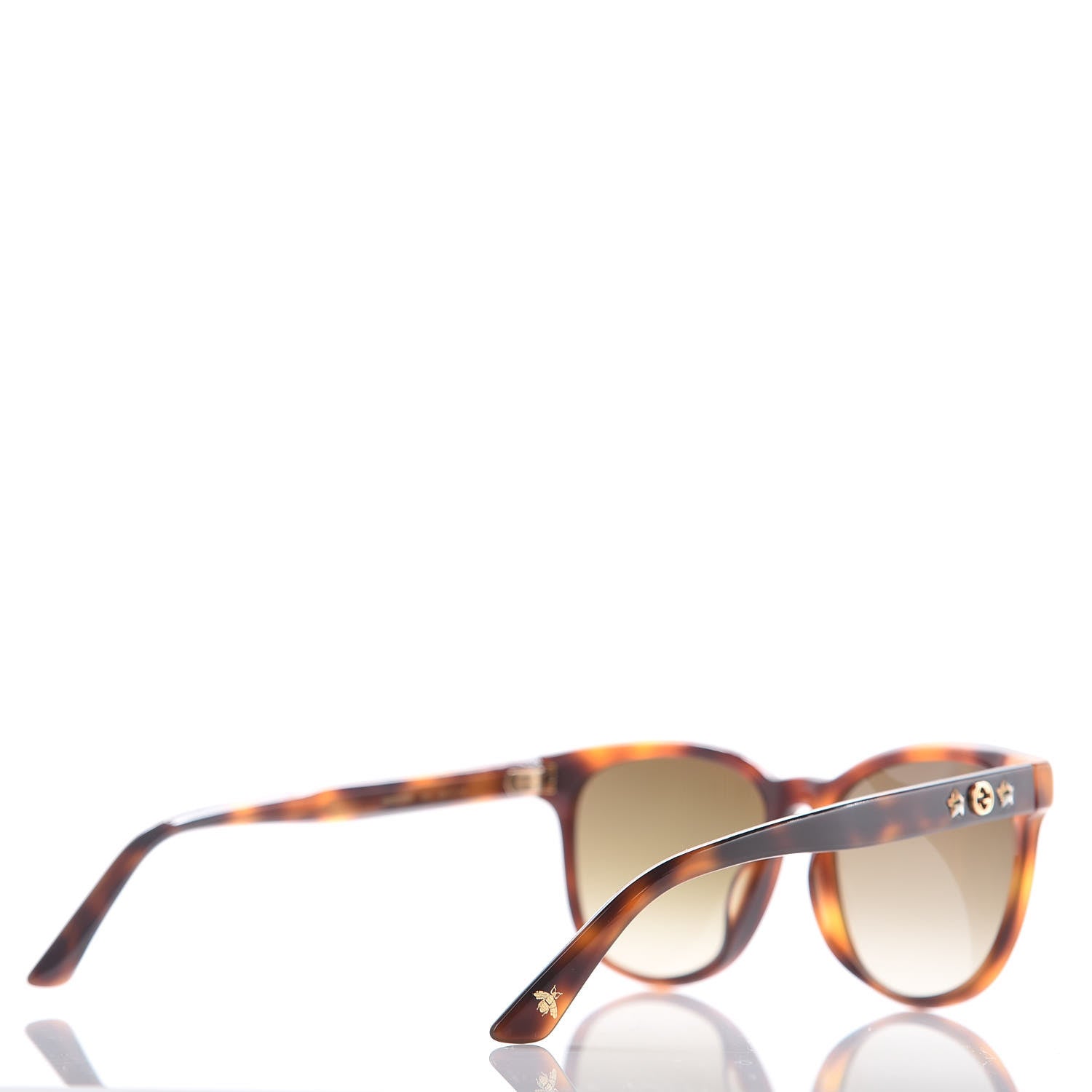 Gucci Round Frame Star Sunglasses GG0232SK Tortoiseshell 4 of 7