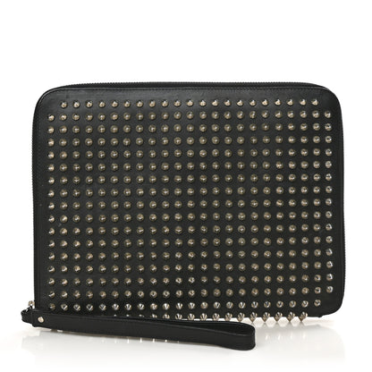 Christian Louboutin Calfskin Spiked Cris iPad Case Black 1 of 5