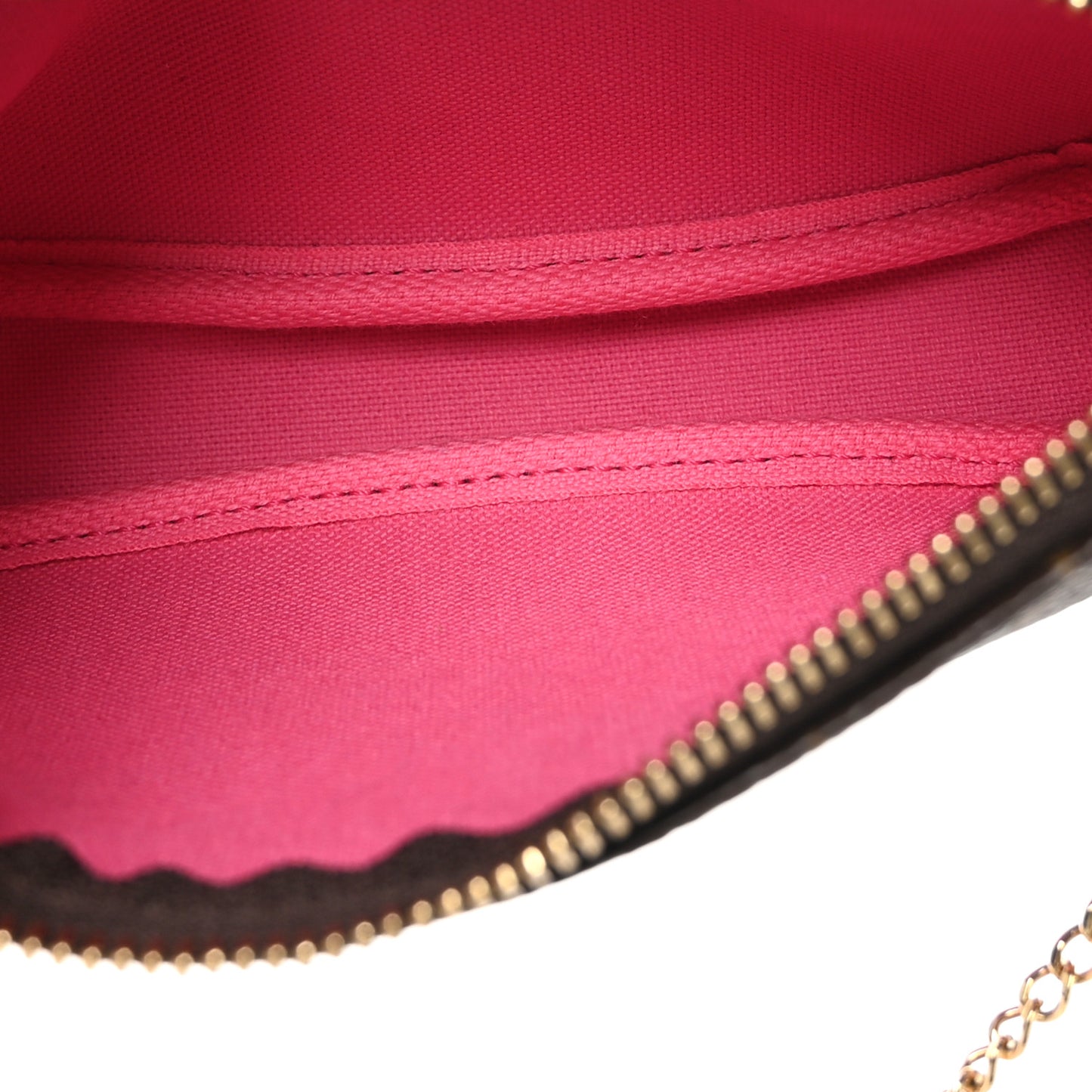 Monogram 2022 Christmas Animation Seoul Mini Pochette Accessories Fuchsia