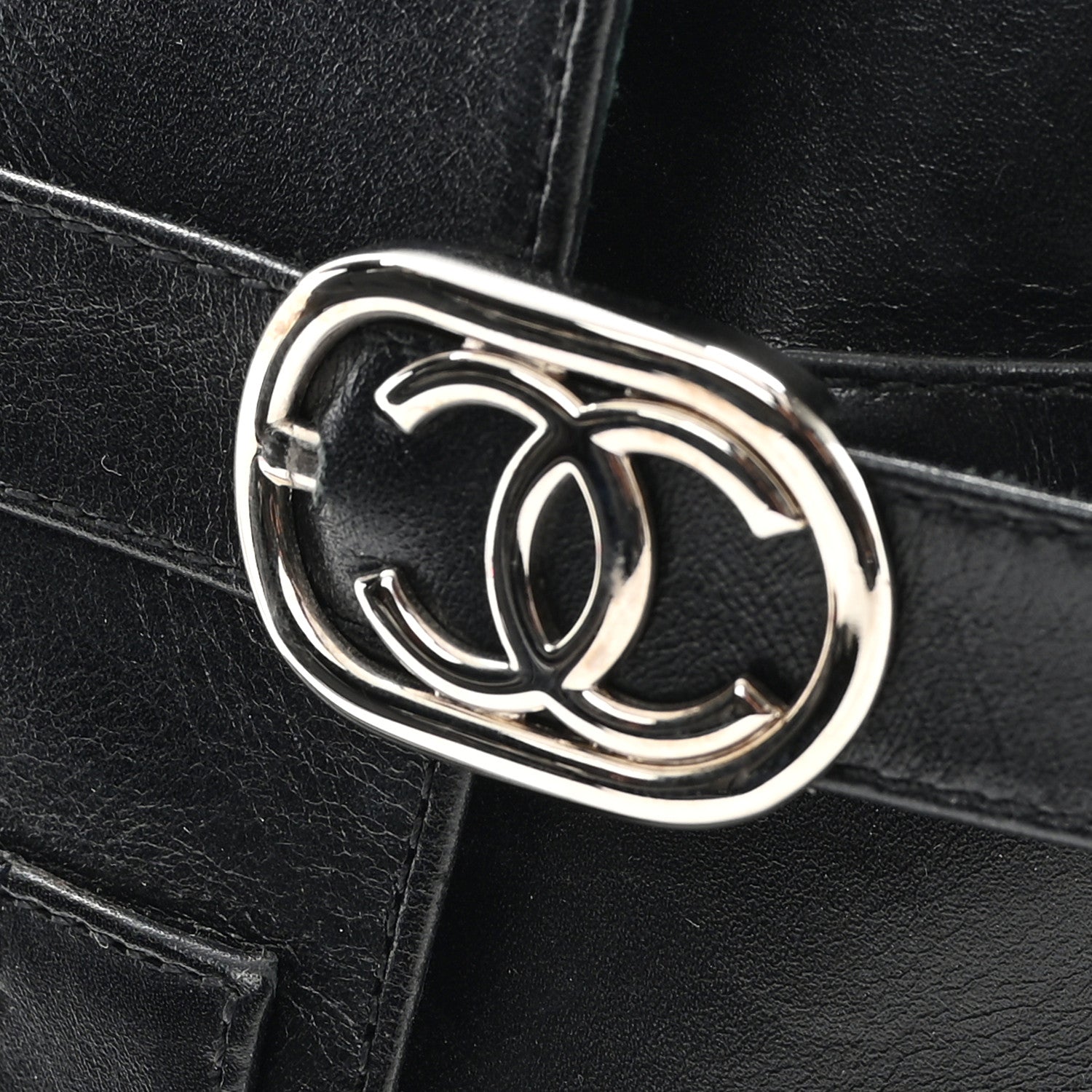 Chanel Calfskin Quilted Cap Toe Boots 41 Black Brown 10 of 10