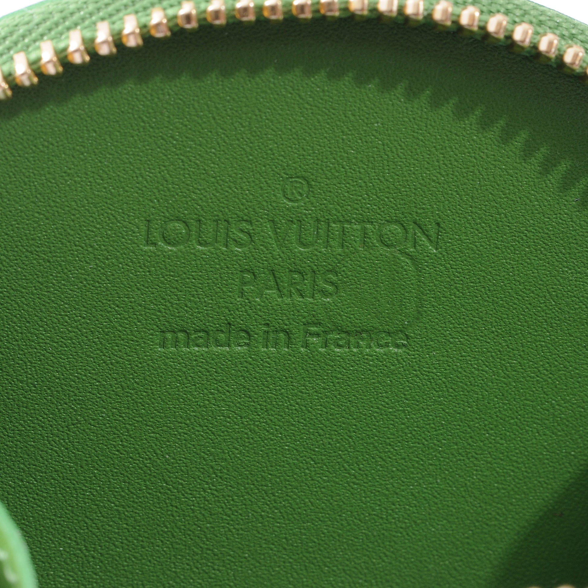 Louis Vuitton Vernis Roses Chapeau Coin Purse Vert Tonic 4 of 5