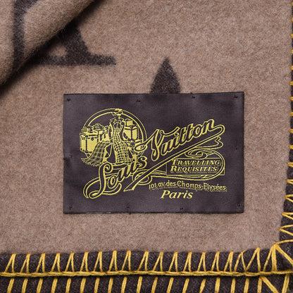 Louis Vuitton Wool Cashmere Monogram Blanket Marron 3 of 4
