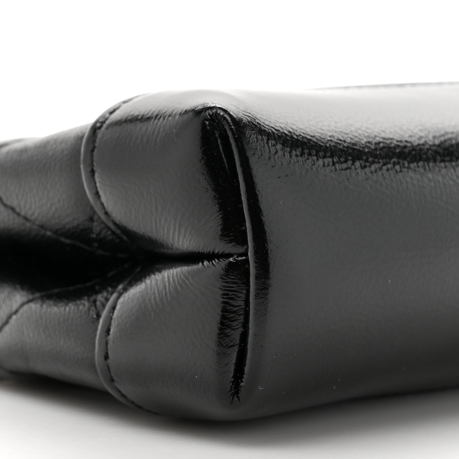 Chanel Shiny Lambskin Quilted Micro 31 Clutch With Chain Black 10 of 11