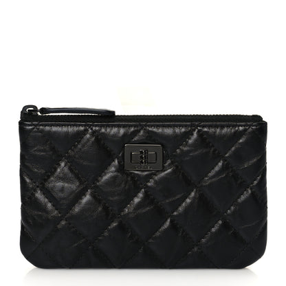 Chanel Aged Calfskin Quilted Small Reissue Cosmetic Case So Black 1 of 9
