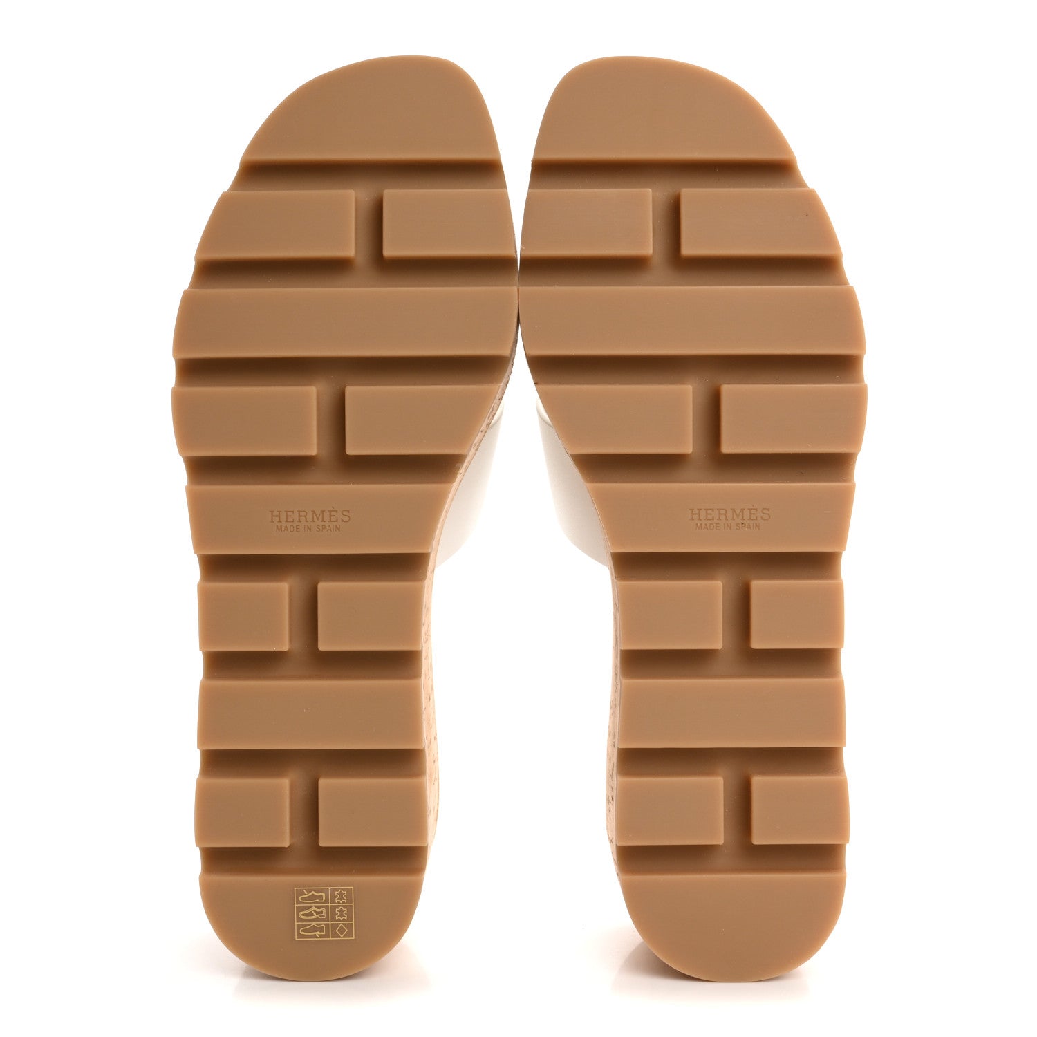 Hermes Calfskin Cork Eze 30 Sandals 38 White 6 of 10