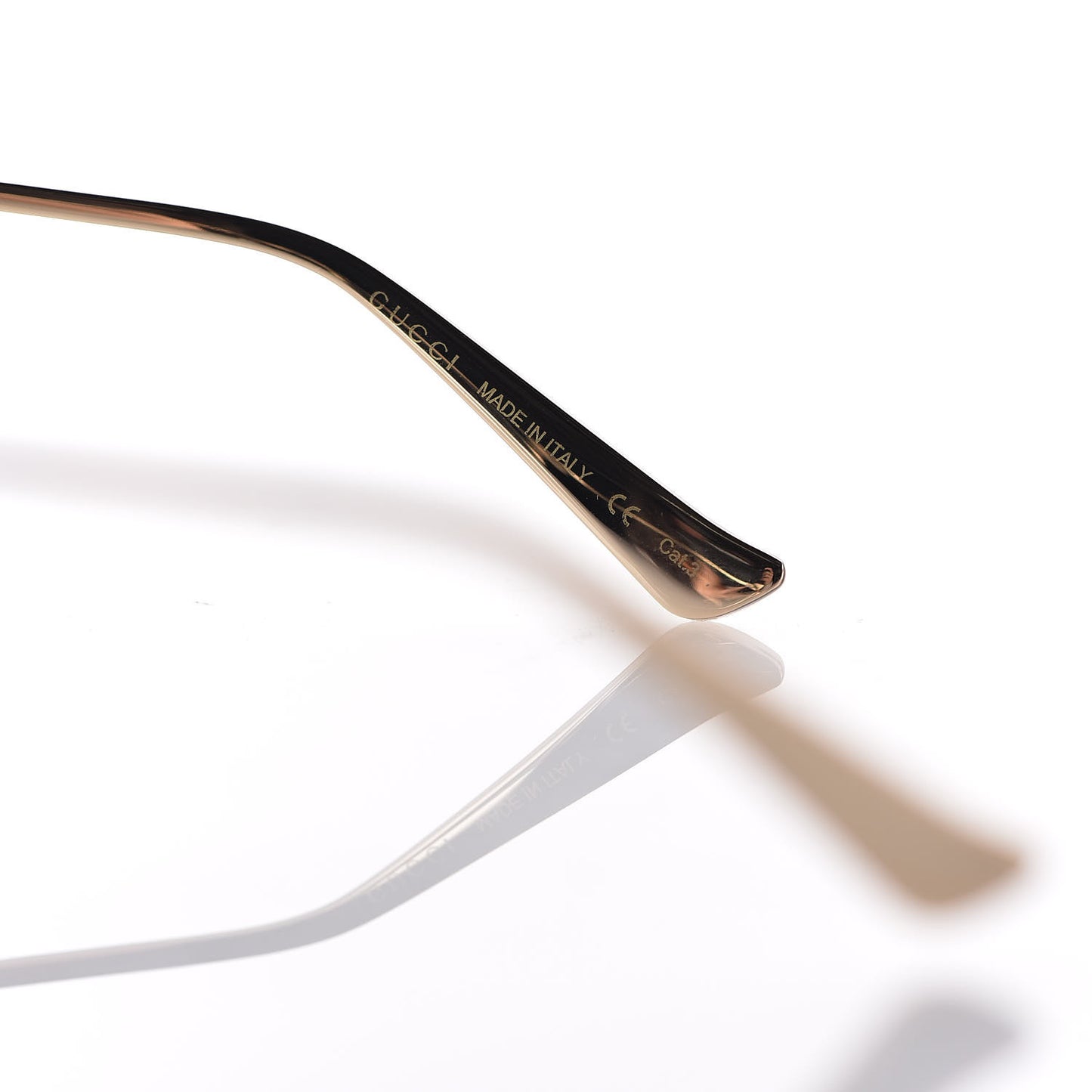 Metal Oversized Round Frame GG0225S Sunglasses Gold