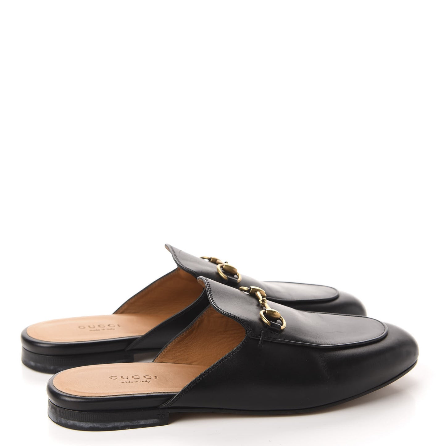 Calfskin Womens Princetown Slippers 37 Black