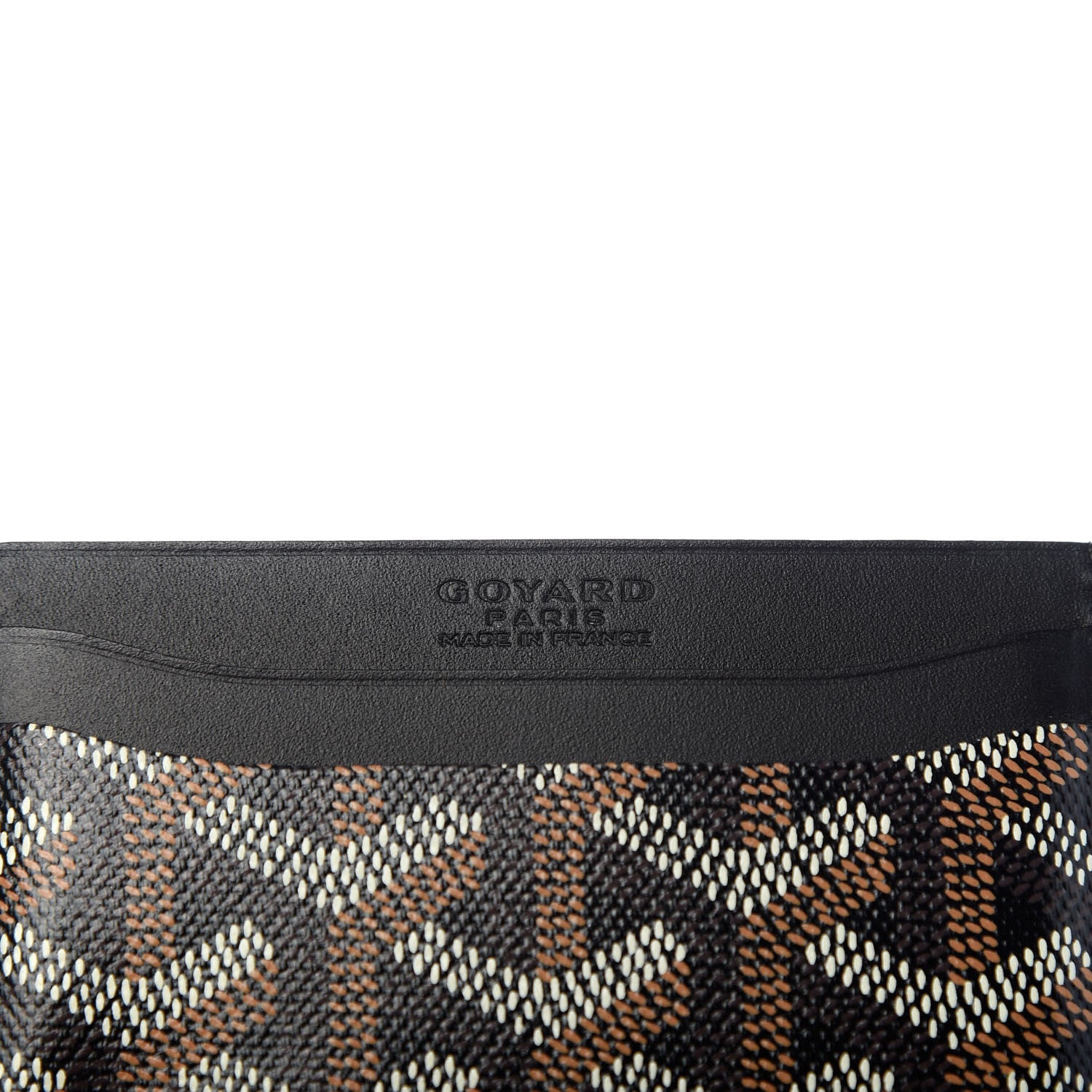 Goyard Goyardine Saint Sulpice Card Holder Black 6 of 7