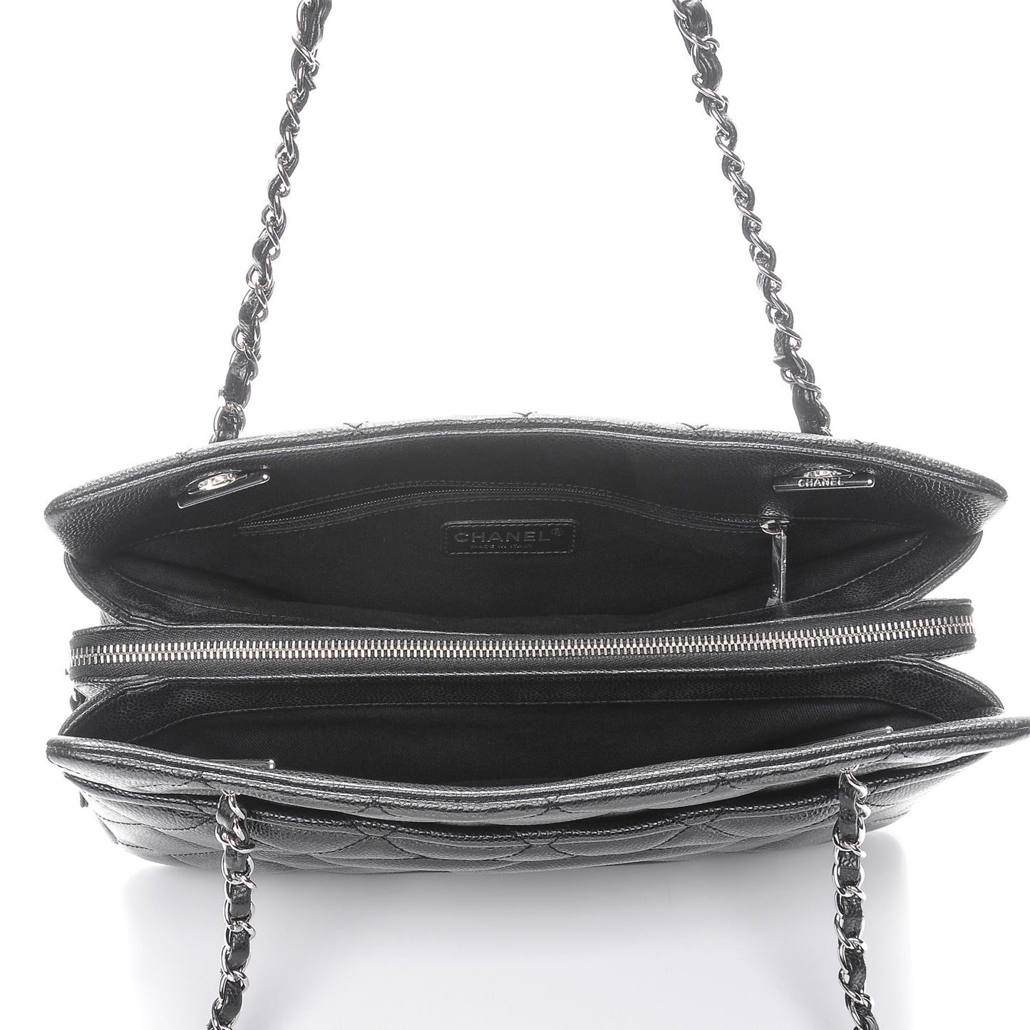 Caviar Quilted Timeless CC Tote Black