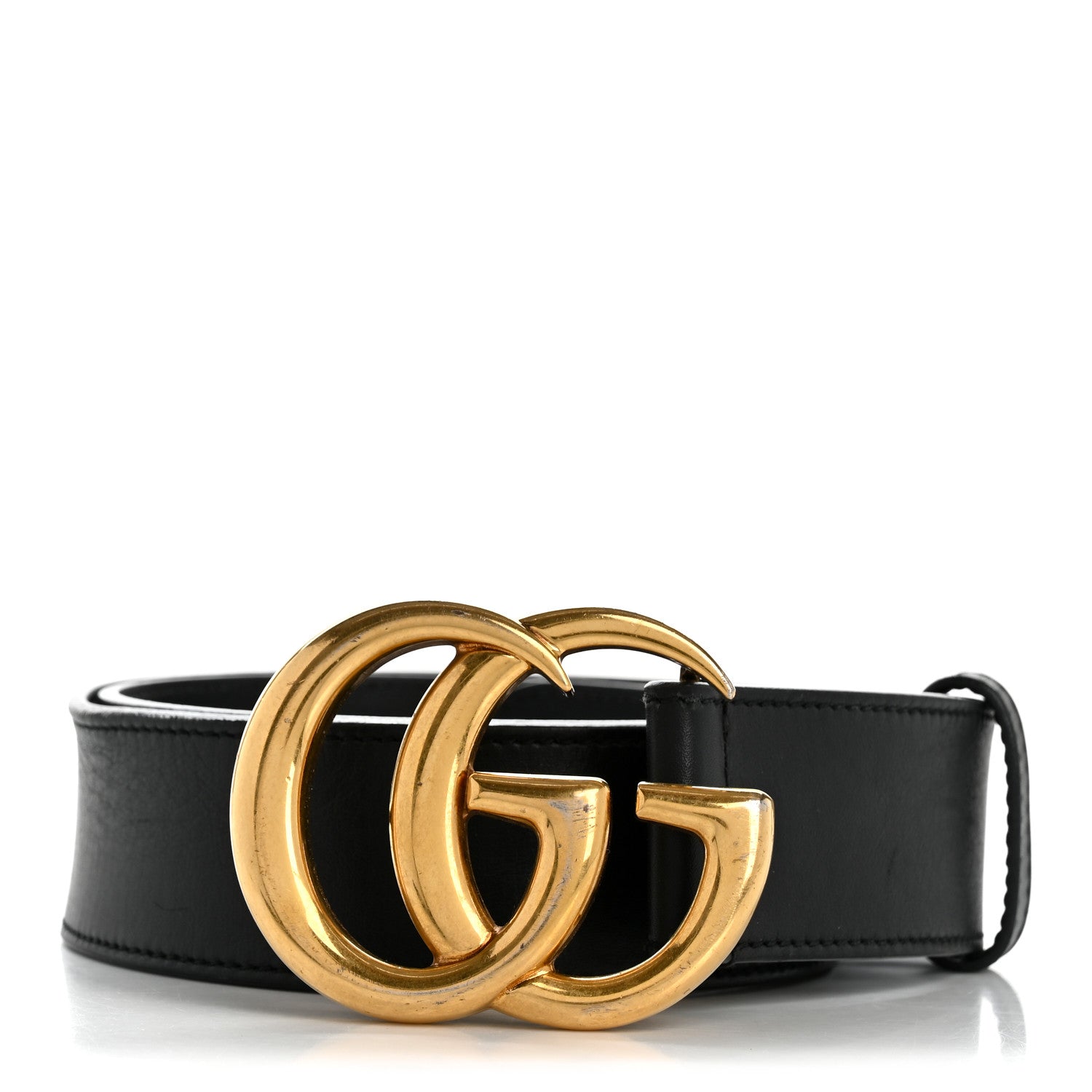 Gucci Calfskin Double G 40mm Belt 80 32 Black 1 of 6