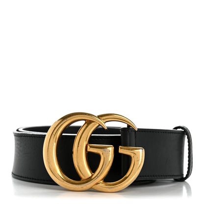 Gucci Calfskin Double G 40mm Belt 80 32 Black 1 of 6