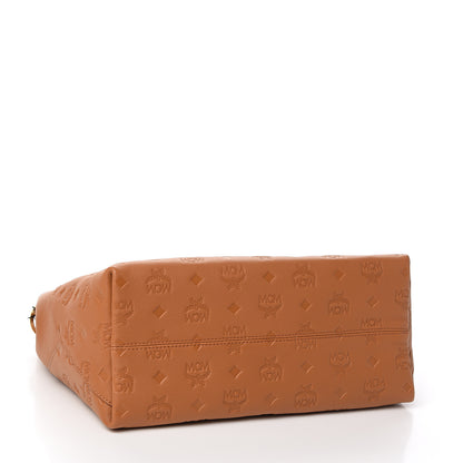 MCM Calfskin Ottomar Monogram Medium Klara Hobo Cognac 3 of 8