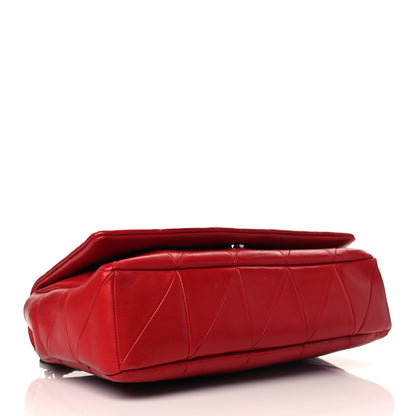Saint Laurent Lambskin Patchwork Monogram Large Jamie Red 4 of 7