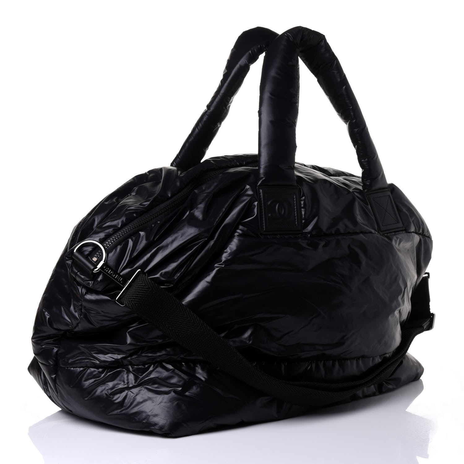 Chanel Nylon Quilted Large Coco Cocoon Tote Black 2 of 4
