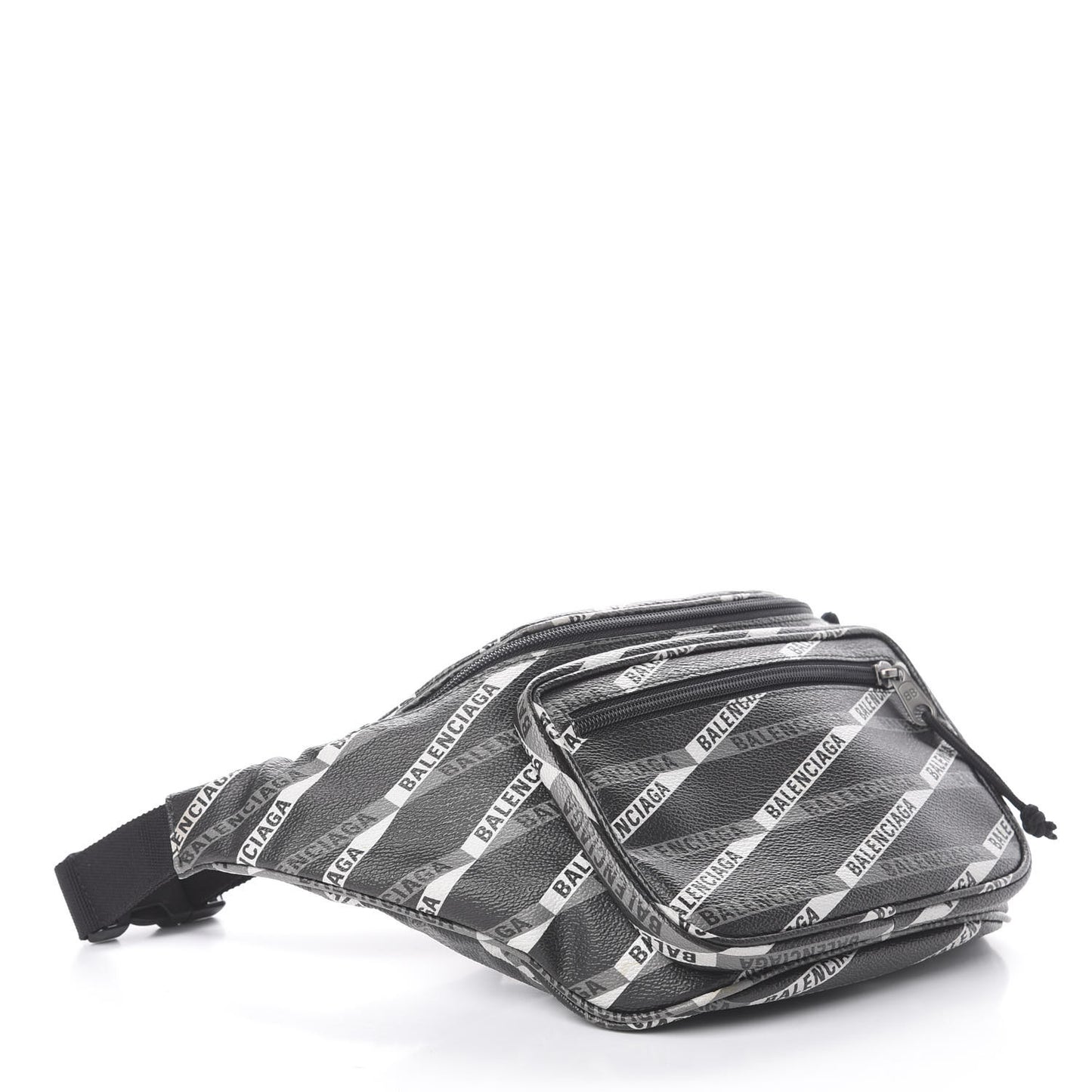 Coated Canvas Losange Monogram Explorer Belt Bag Black Grey